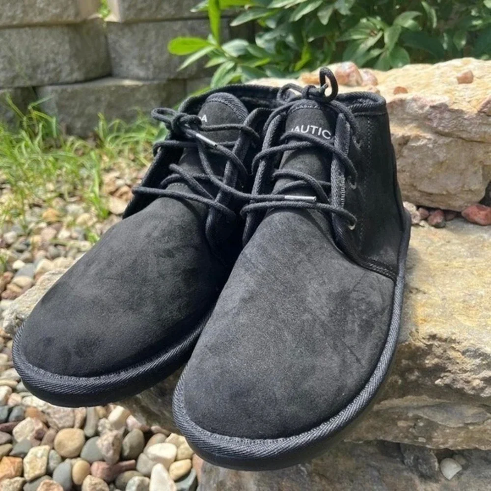 Nautica Men's Black Boots  Size US 9
